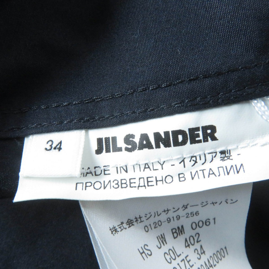 JIL SANDER Short sleeve shirt JSWQ606105 cotton Navy 34