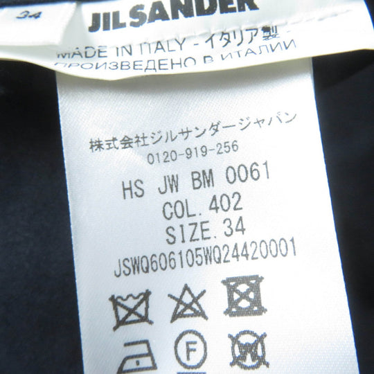 JIL SANDER Short sleeve shirt JSWQ606105 cotton Navy 34