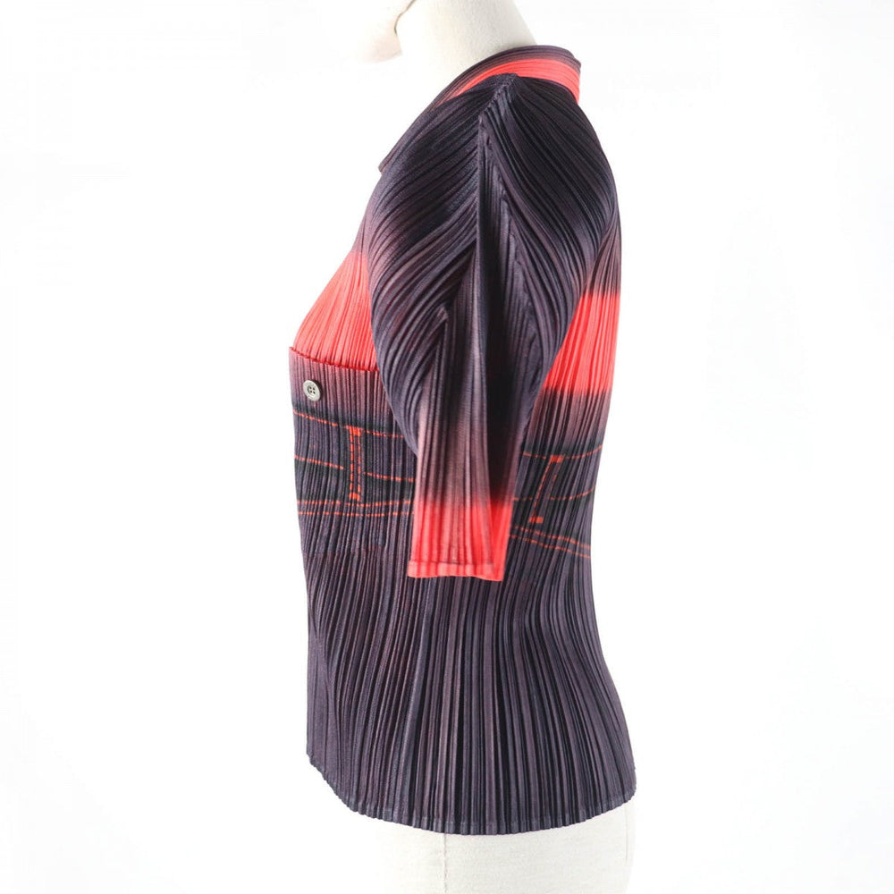 PLEATS PLEASE tops PP22-JJ894 Main: 100% polyester Orange type Women 3 Used Authentic