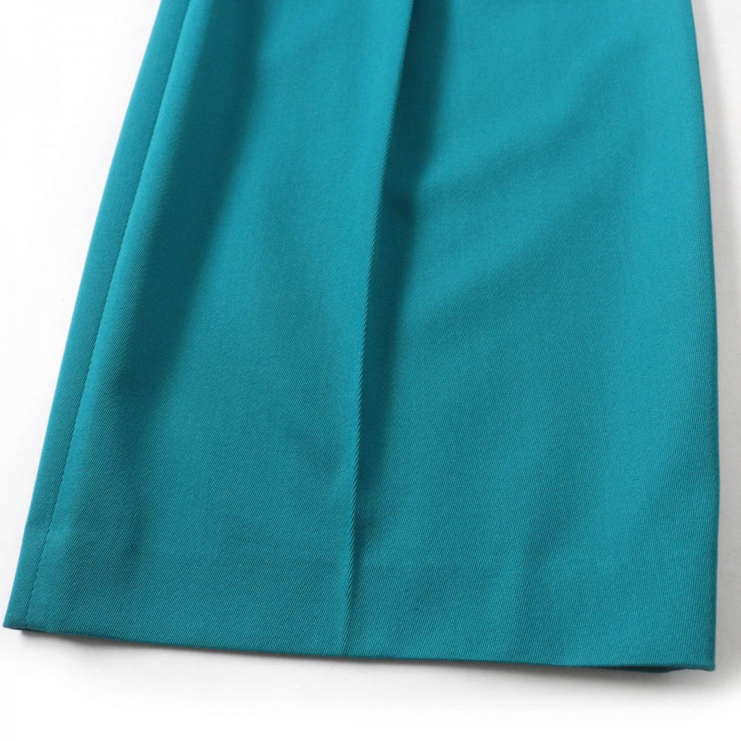 BOTTEGAVENETA Wide pants 653045 wool Turquoise 36
