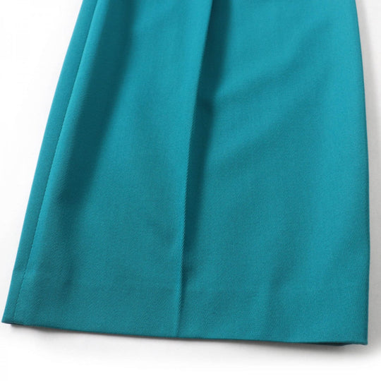 BOTTEGAVENETA Wide pants 653045 wool Turquoise 36