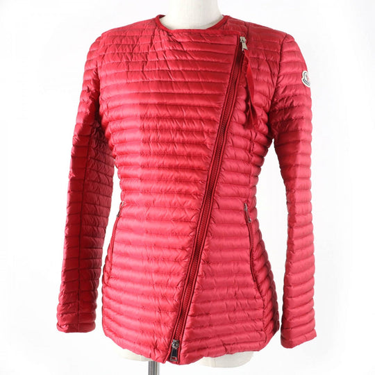 MONCLER Down jacket Main: 100% nylon, Main: 100% nylon, Filling: 90% down, Filling: 10% feather Red AXINITE Women 1 Used Authentic