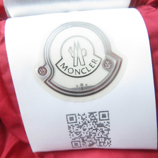 MONCLER Down jacket Main: 100% nylon, Main: 100% nylon, Filling: 90% down, Filling: 10% feather Red AXINITE Women 1 Used Authentic