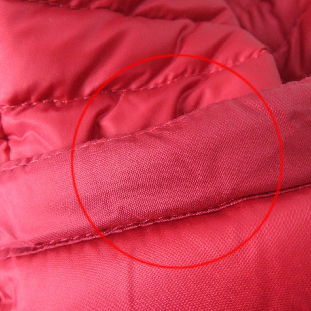 MONCLER Down jacket Main: 100% nylon, Main: 100% nylon, Filling: 90% down, Filling: 10% feather Red AXINITE Women 1 Used Authentic