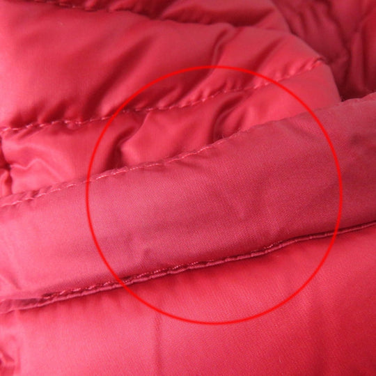 MONCLER Down jacket Main: 100% nylon, Main: 100% nylon, Filling: 90% down, Filling: 10% feather Red AXINITE Women 1 Used Authentic