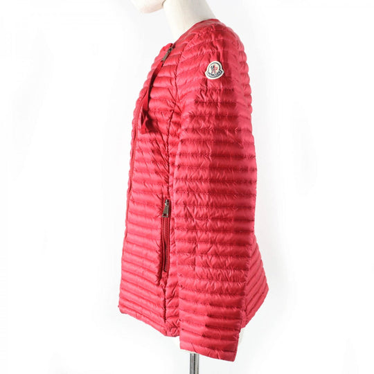 MONCLER Down jacket Main: 100% nylon, Main: 100% nylon, Filling: 90% down, Filling: 10% feather Red AXINITE Women 1 Used Authentic