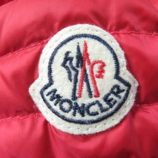 MONCLER Down jacket Main: 100% nylon, Main: 100% nylon, Filling: 90% down, Filling: 10% feather Red AXINITE Women 1 Used Authentic