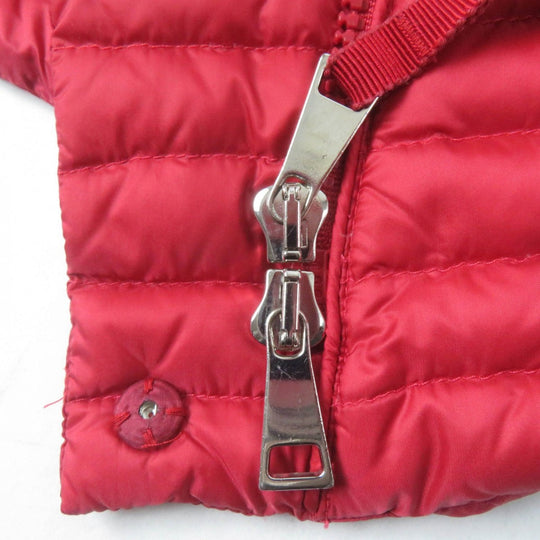MONCLER Down jacket Main: 100% nylon, Main: 100% nylon, Filling: 90% down, Filling: 10% feather Red AXINITE Women 1 Used Authentic