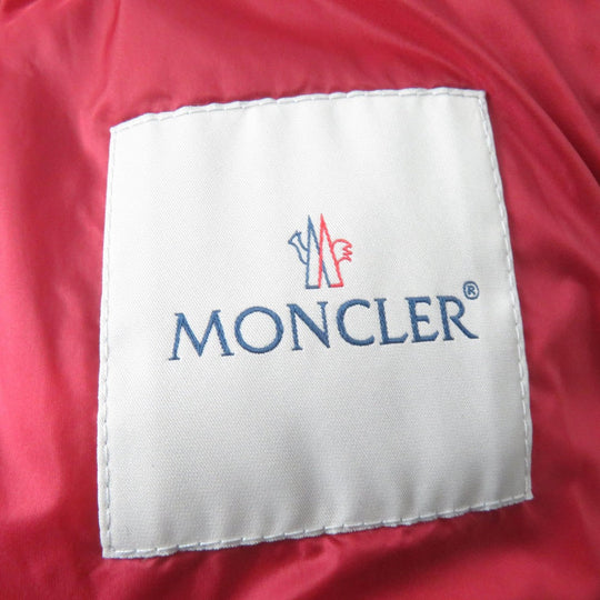 MONCLER Down jacket Main: 100% nylon, Main: 100% nylon, Filling: 90% down, Filling: 10% feather Red AXINITE Women 1 Used Authentic