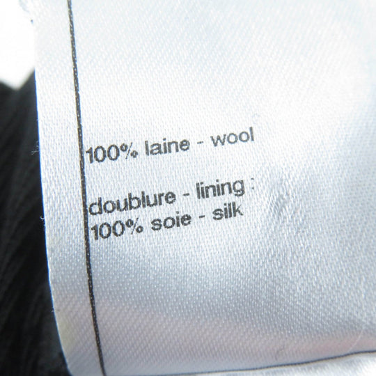 CHANEL Pleated skirt P46707V34279 Main: 100% wool, Lining: 100% silk black Women 34 Used Authentic