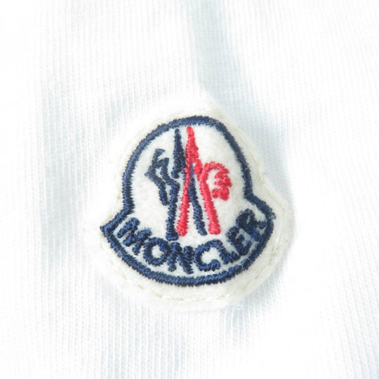 MONCLER Short sleeve T-shirt Main: 100% cotton, Part: 100% polyester white Women M Used Authentic