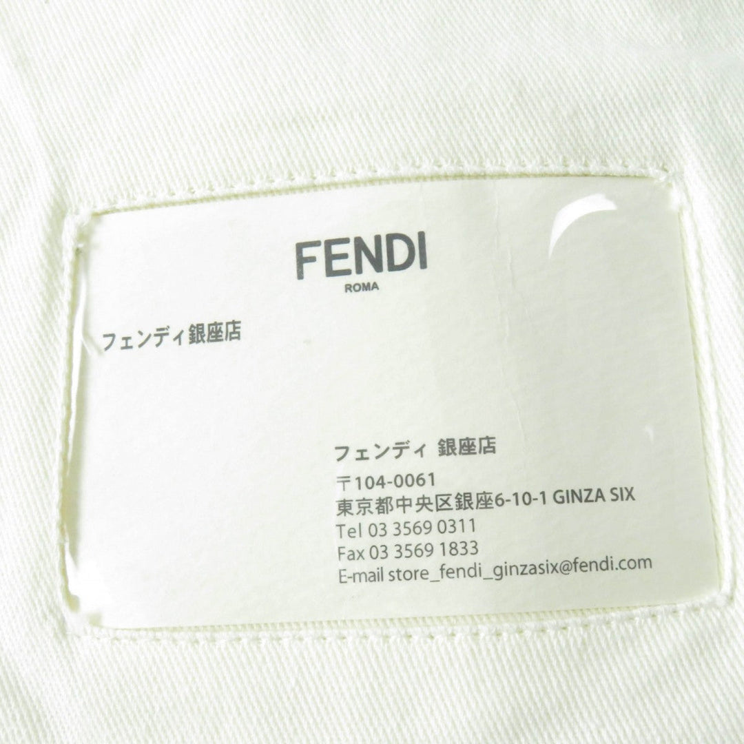 FENDI Tight Skirt FQ7128 cotton Indigo 38