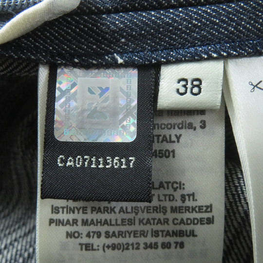 FENDI Tight Skirt FQ7128 cotton Indigo 38