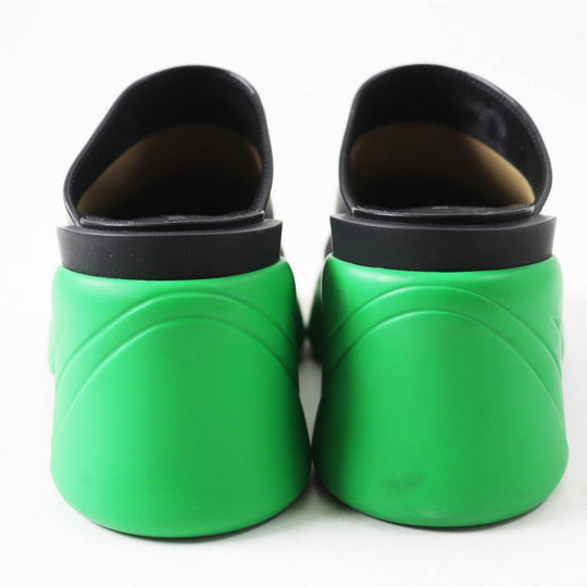 BOTTEGAVENETA Mule Main: Leather, Part: Rubber Black green FLASH Women 37 Used Authentic