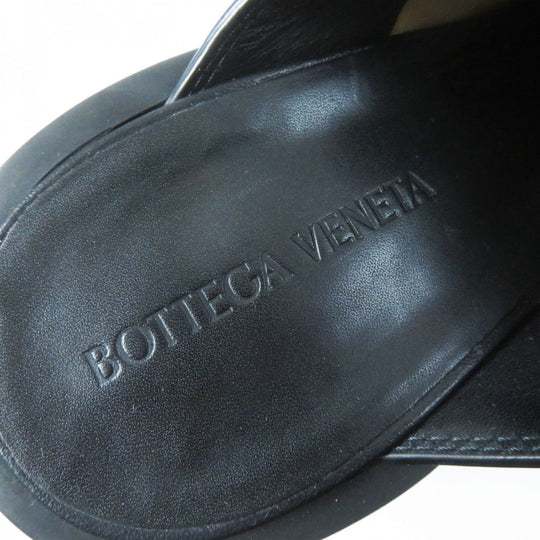 BOTTEGAVENETA Mule Main: Leather, Part: Rubber Black green FLASH Women 37 Used Authentic