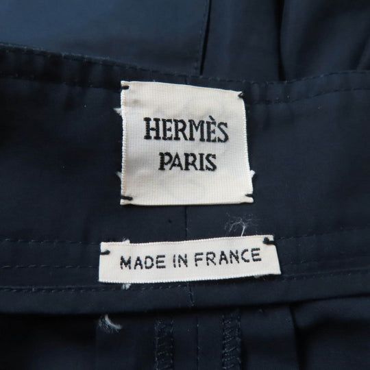 HERMES Shorts cotton Navy 34