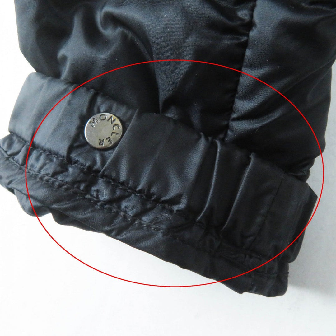 MONCLER down coat Outer: 100% nylon, Lining: 100% nylon, Part: 100% nylon, Filling: 90% down, Filling: 10% feather black MENTS Women 1 Used Authentic