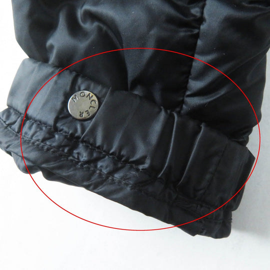 MONCLER down coat Outer: 100% nylon, Lining: 100% nylon, Part: 100% nylon, Filling: 90% down, Filling: 10% feather black MENTS Women 1 Used Authentic