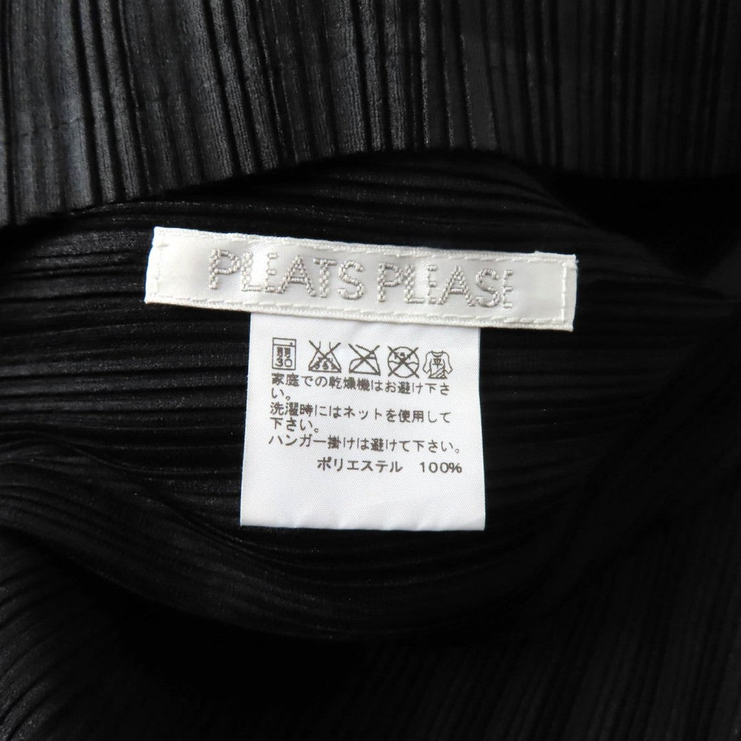 PLEATS PLEASE cardigan PP44-AD382 polyester black