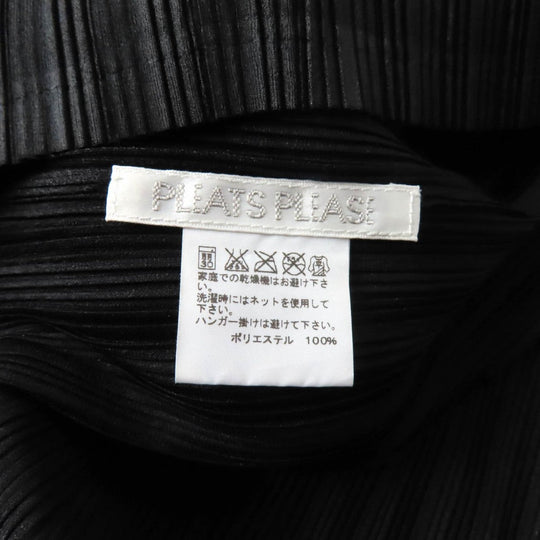 PLEATS PLEASE cardigan PP44-AD382 polyester black