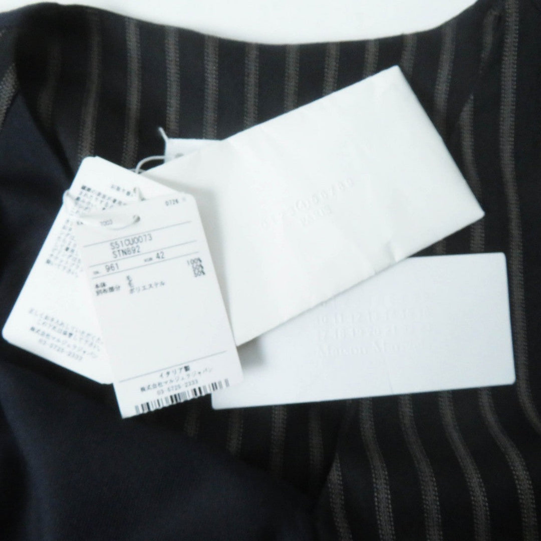 Maison Margiela one piece S51CU0073 wool Navy black beige 42