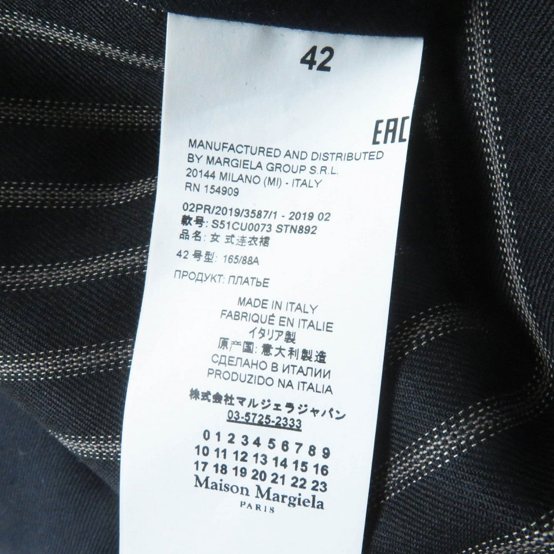 Maison Margiela one piece S51CU0073 wool Navy black beige 42