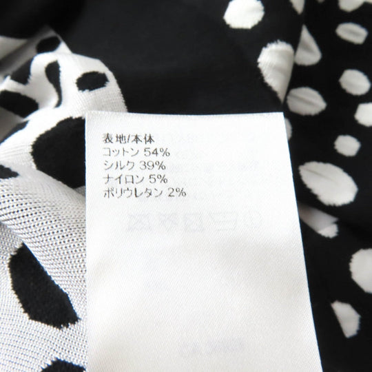 LOUIS VUITTON knit 1AB852 Main: 54% cotton, 39% silk, 5% nylon, 2% polyurethane Black White Women XS Used Authentic