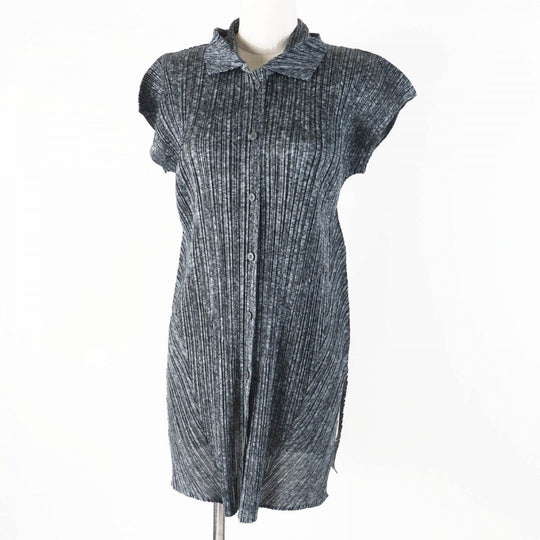 PLEATS PLEASE Tunic PP51-JT188 Main: 100% polyester Gray type Women 3 Used Authentic