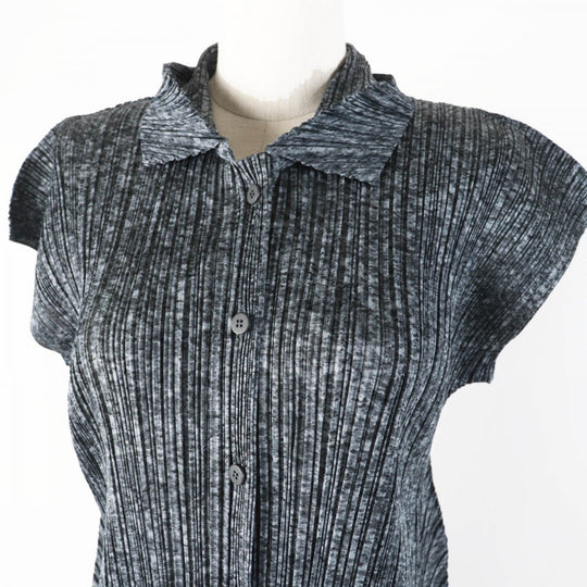 PLEATS PLEASE Tunic PP51-JT188 Main: 100% polyester Gray type Women 3 Used Authentic