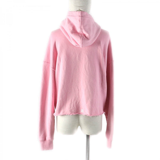 GIVENCHY Hoodie BWJ03M3YAC Main: 100% cotton pink Brand logo cropped hoodie Women XS Used Authentic