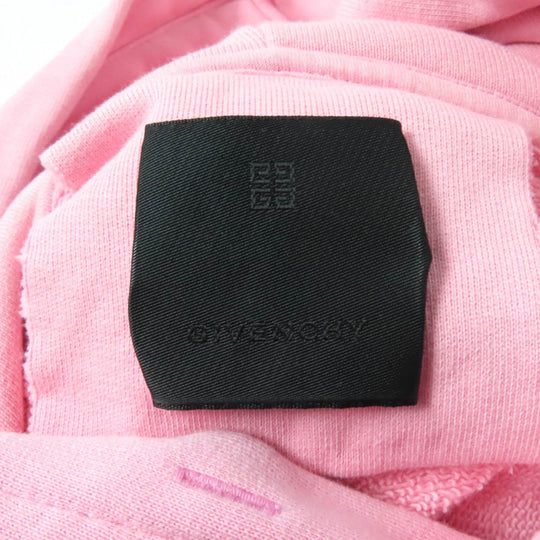 GIVENCHY Hoodie BWJ03M3YAC Main: 100% cotton pink Brand logo cropped hoodie Women XS Used Authentic