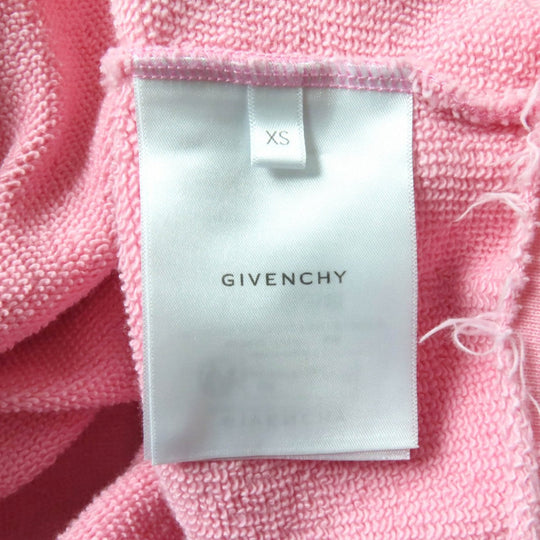 GIVENCHY Hoodie BWJ03M3YAC Main: 100% cotton pink Brand logo cropped hoodie Women XS Used Authentic