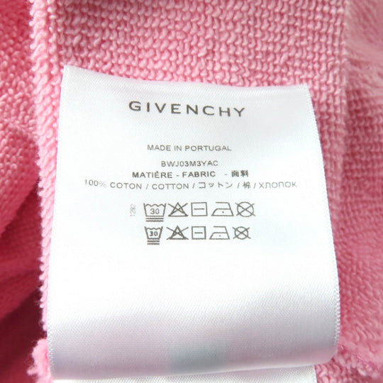 GIVENCHY Hoodie BWJ03M3YAC Main: 100% cotton pink Brand logo cropped hoodie Women XS Used Authentic
