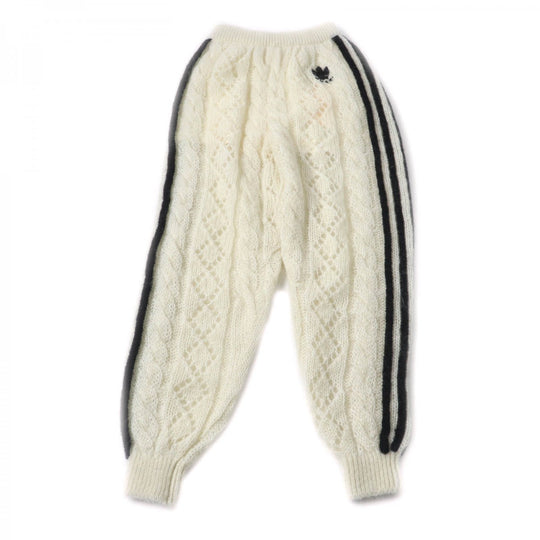 GUCCI Pants 721504 Main: 67% mohair, 28% nylon, 5% wool, part: 64% mohair, 28% nylon, 1% polyurethane, part: 67% mohair, 28% nylon, 5% wool, inner: 75% acetate, 25% silk Ivory black Women XS Used Authentic