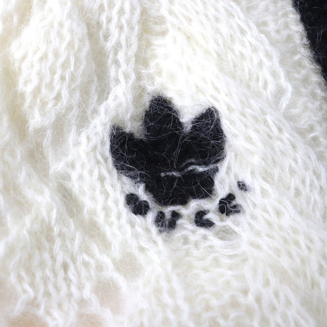 GUCCI Pants 721504 Main: 67% mohair, 28% nylon, 5% wool, part: 64% mohair, 28% nylon, 1% polyurethane, part: 67% mohair, 28% nylon, 5% wool, inner: 75% acetate, 25% silk Ivory black Women XS Used Authentic