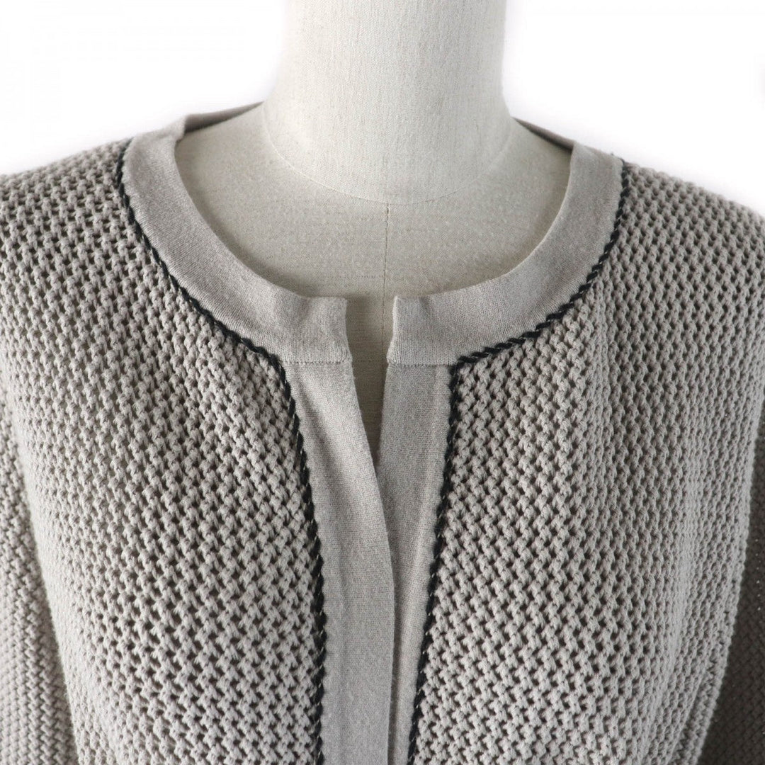 CHANEL cardigan 09C P34800 Rayon beige 38