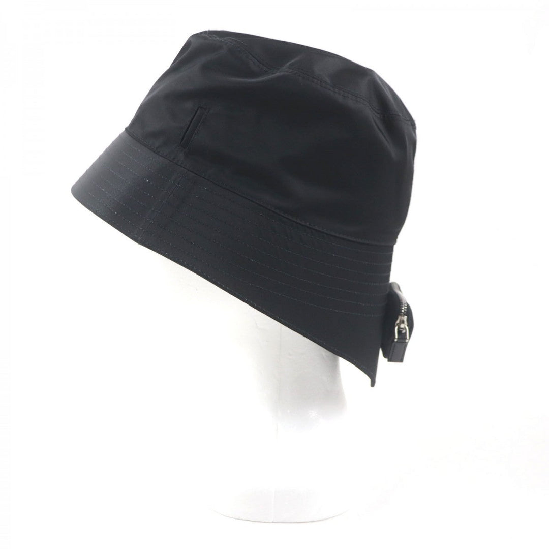 PRADA hat 2HC282 Outer: 100% polyamide (nylon), Lining: 100% cotton black mens XXL Used Authentic