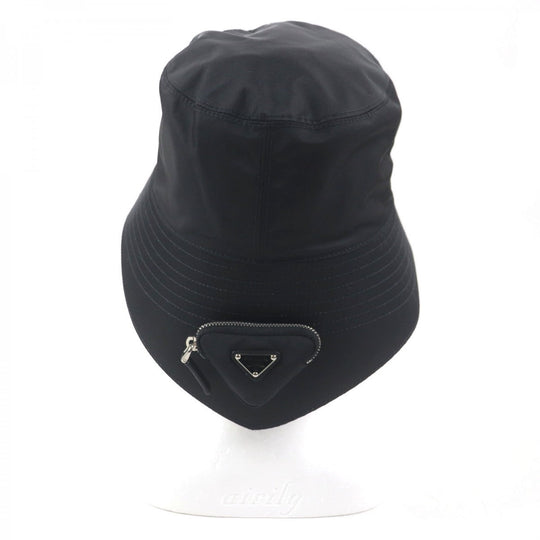 PRADA hat 2HC282 Outer: 100% polyamide (nylon), Lining: 100% cotton black mens XXL Used Authentic