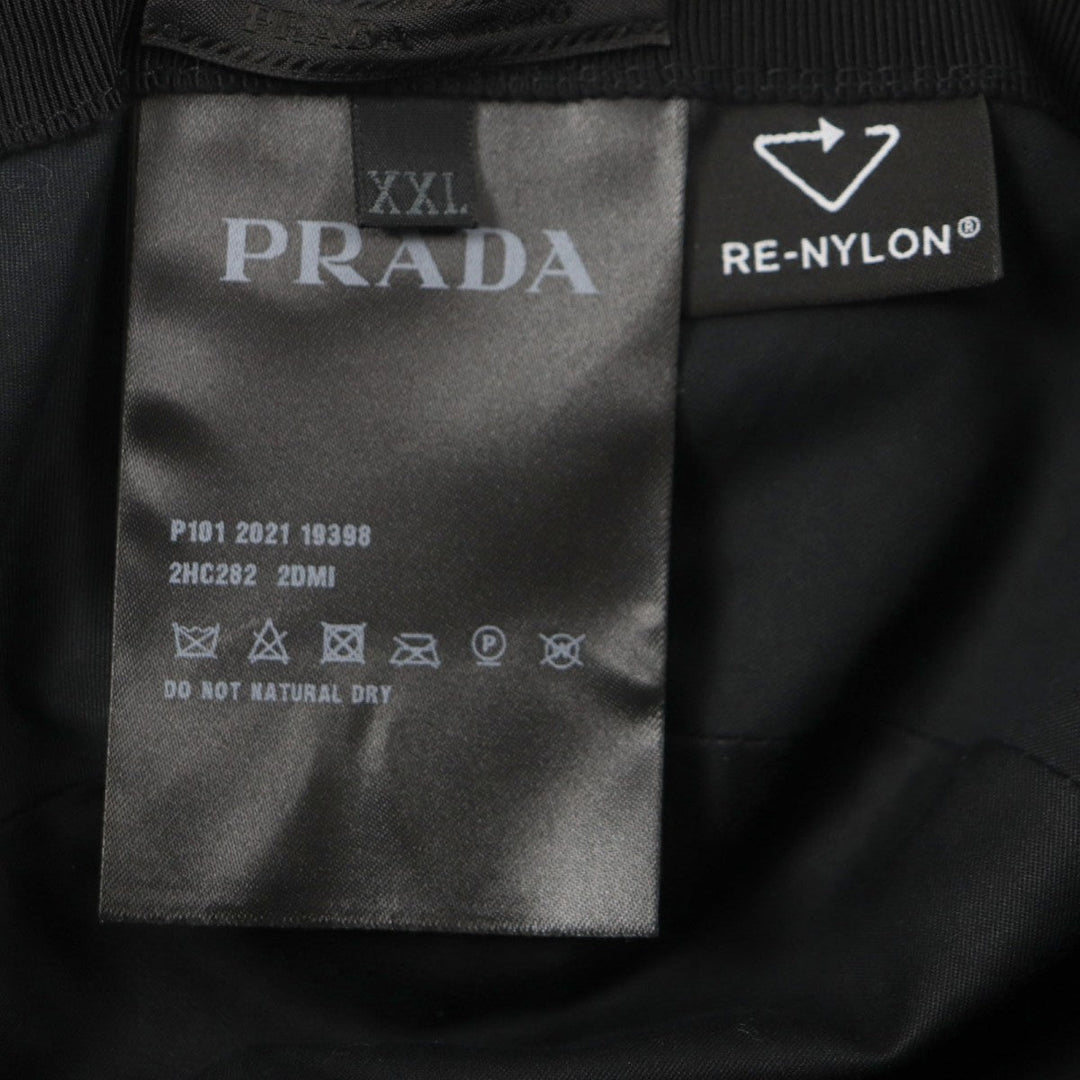 PRADA hat 2HC282 Outer: 100% polyamide (nylon), Lining: 100% cotton black mens XXL Used Authentic