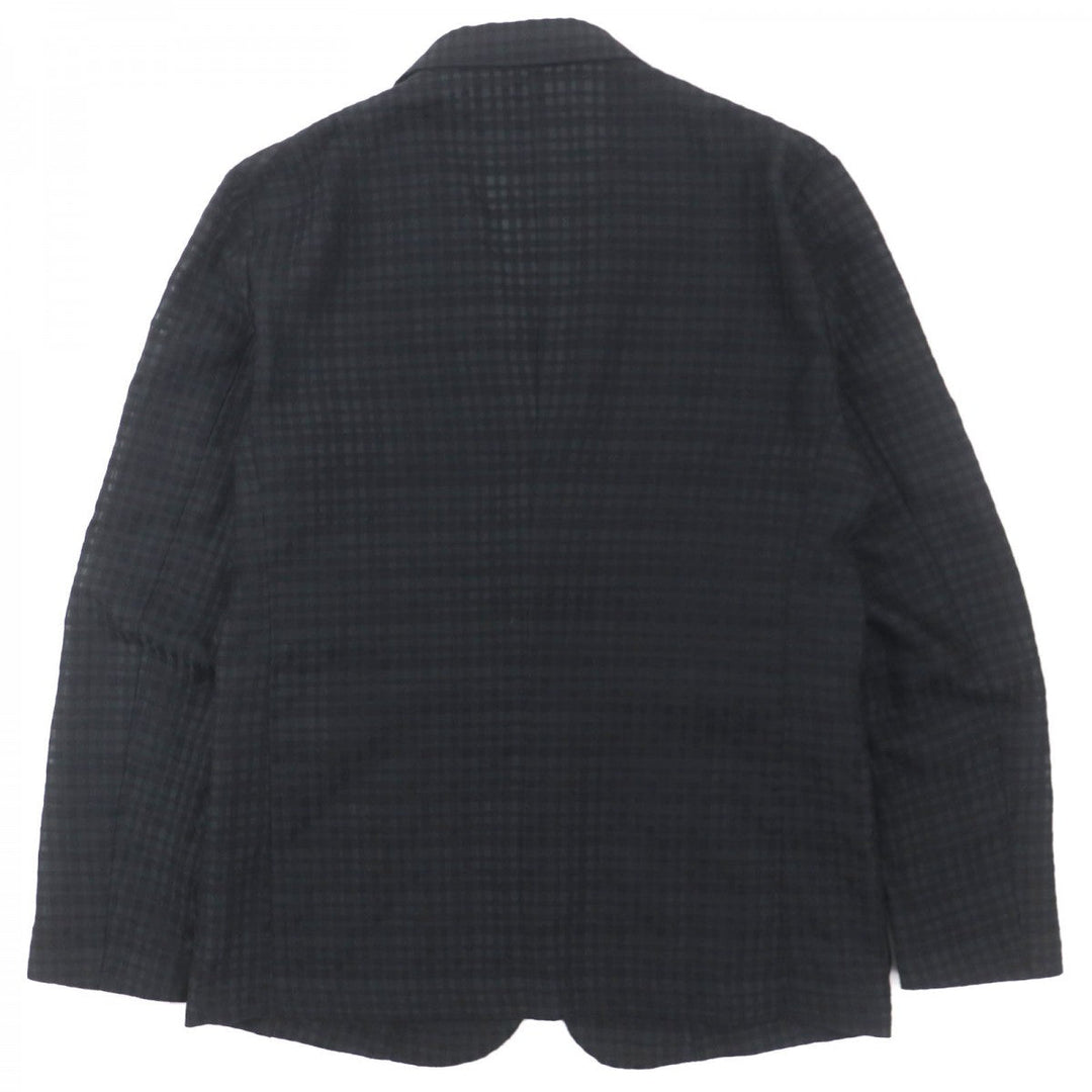 EMPORIO ARMANI tailored jacket Main: 78% wool, Main: 15% polyester, Main: 7% silk black mens 46 Used Authentic