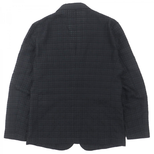 EMPORIO ARMANI tailored jacket Main: 78% wool, Main: 15% polyester, Main: 7% silk black mens 46 Used Authentic