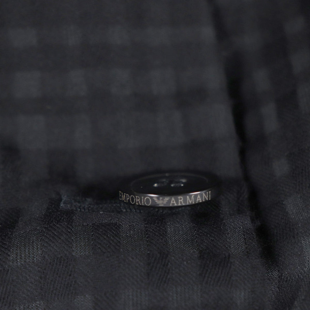 EMPORIO ARMANI tailored jacket Main: 78% wool, Main: 15% polyester, Main: 7% silk black mens 46 Used Authentic