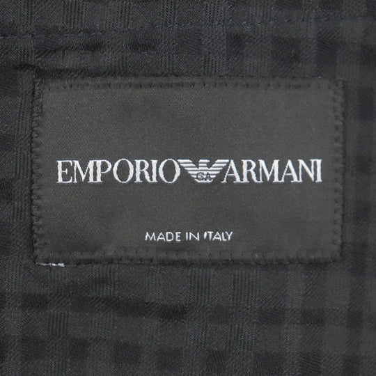 EMPORIO ARMANI tailored jacket Main: 78% wool, Main: 15% polyester, Main: 7% silk black mens 46 Used Authentic