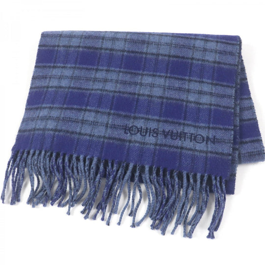LOUIS VUITTON Scarf M73449 Main: 100% cashmere Navy mens Used Authentic