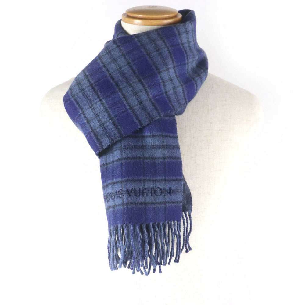 LOUIS VUITTON Scarf M73449 Main: 100% cashmere Navy mens Used Authentic