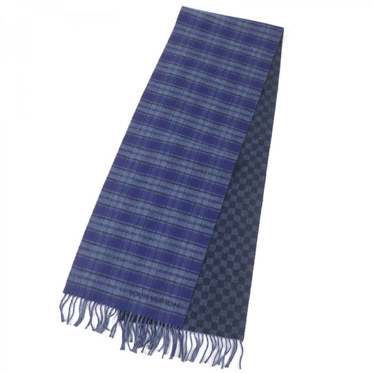 LOUIS VUITTON Scarf M73449 Main: 100% cashmere Navy mens Used Authentic