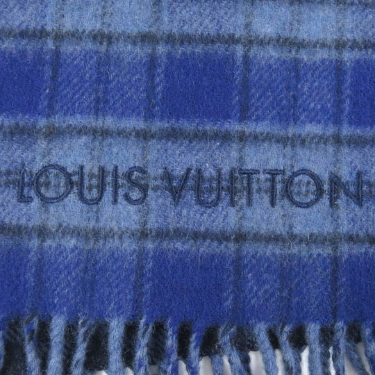 LOUIS VUITTON Scarf M73449 Main: 100% cashmere Navy mens Used Authentic