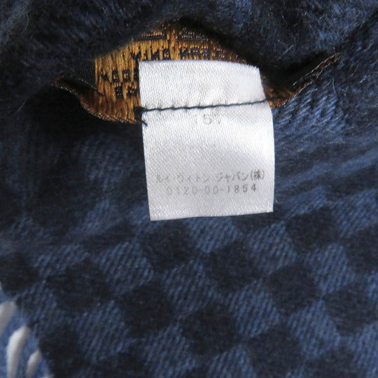 LOUIS VUITTON Scarf M73449 Main: 100% cashmere Navy mens Used Authentic