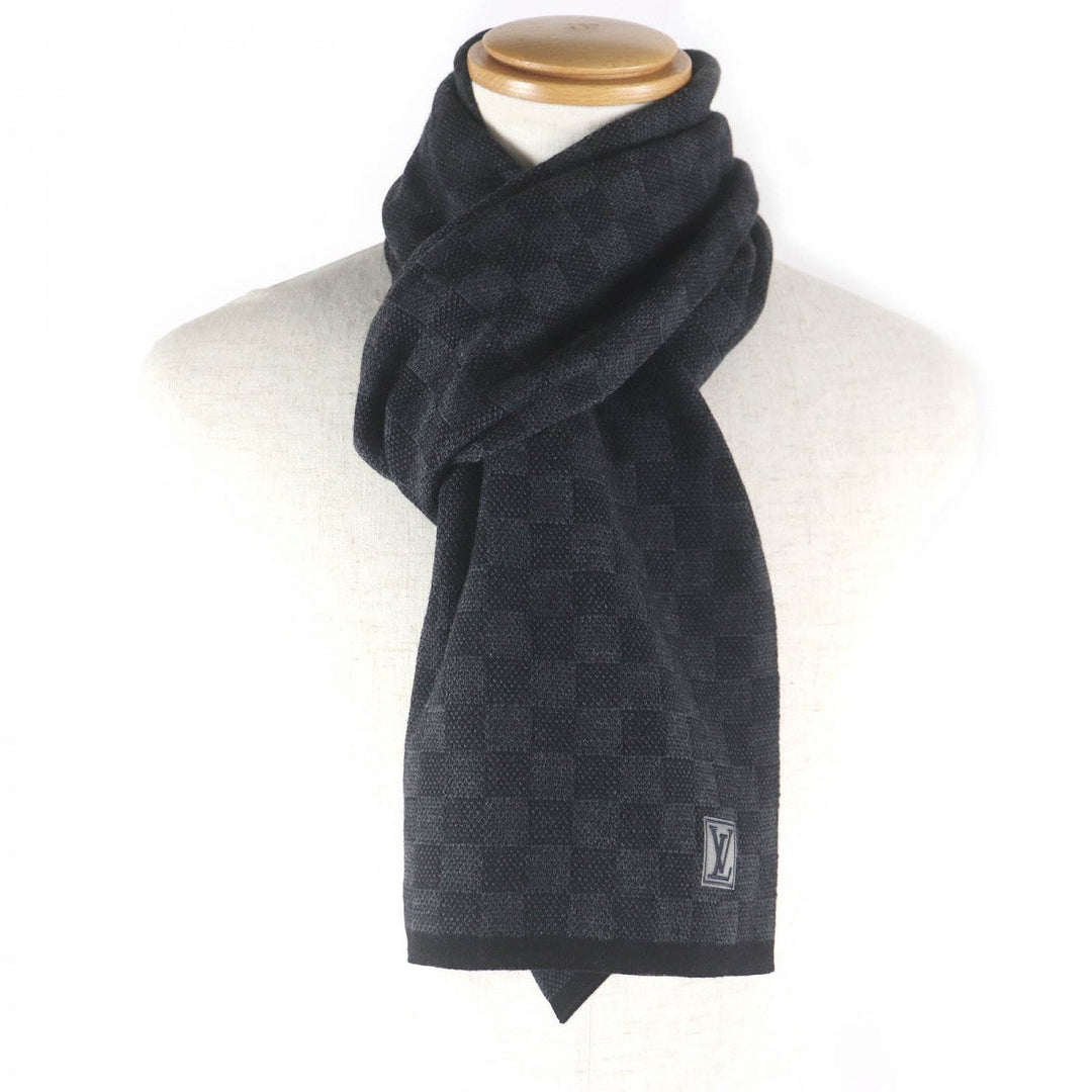 LOUIS VUITTON Scarf M70028 Main: 100% wool black mens Used Authentic