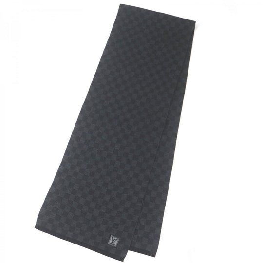 LOUIS VUITTON Scarf M70028 Main: 100% wool black mens Used Authentic